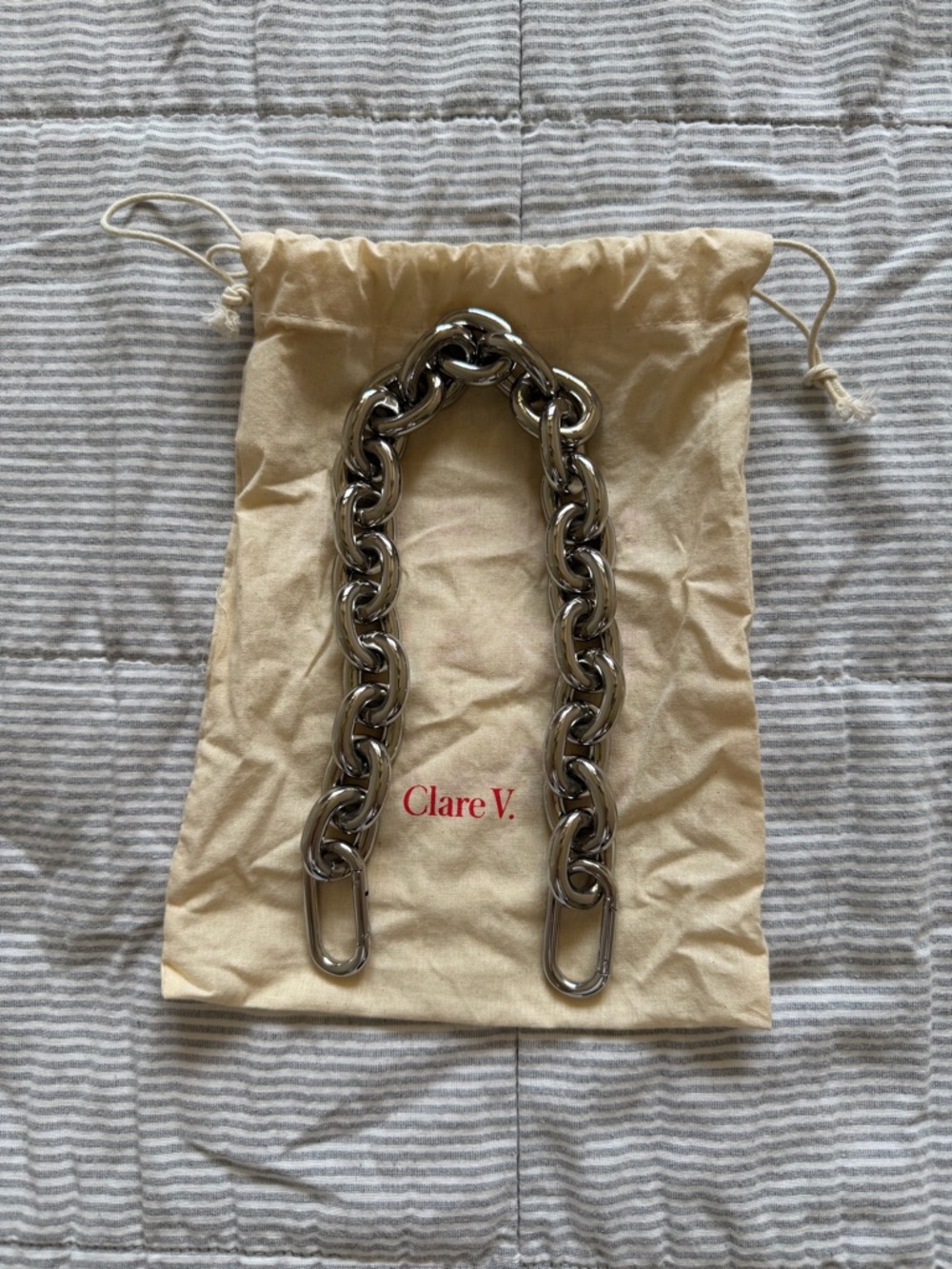 Clare V. Silver Shortie Strap